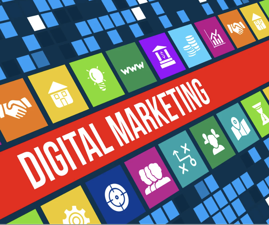 Graphic depiction of digital marketing